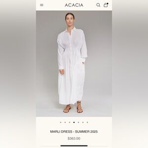 ACACIA Marli Dress Size Medium CHECK COLOR